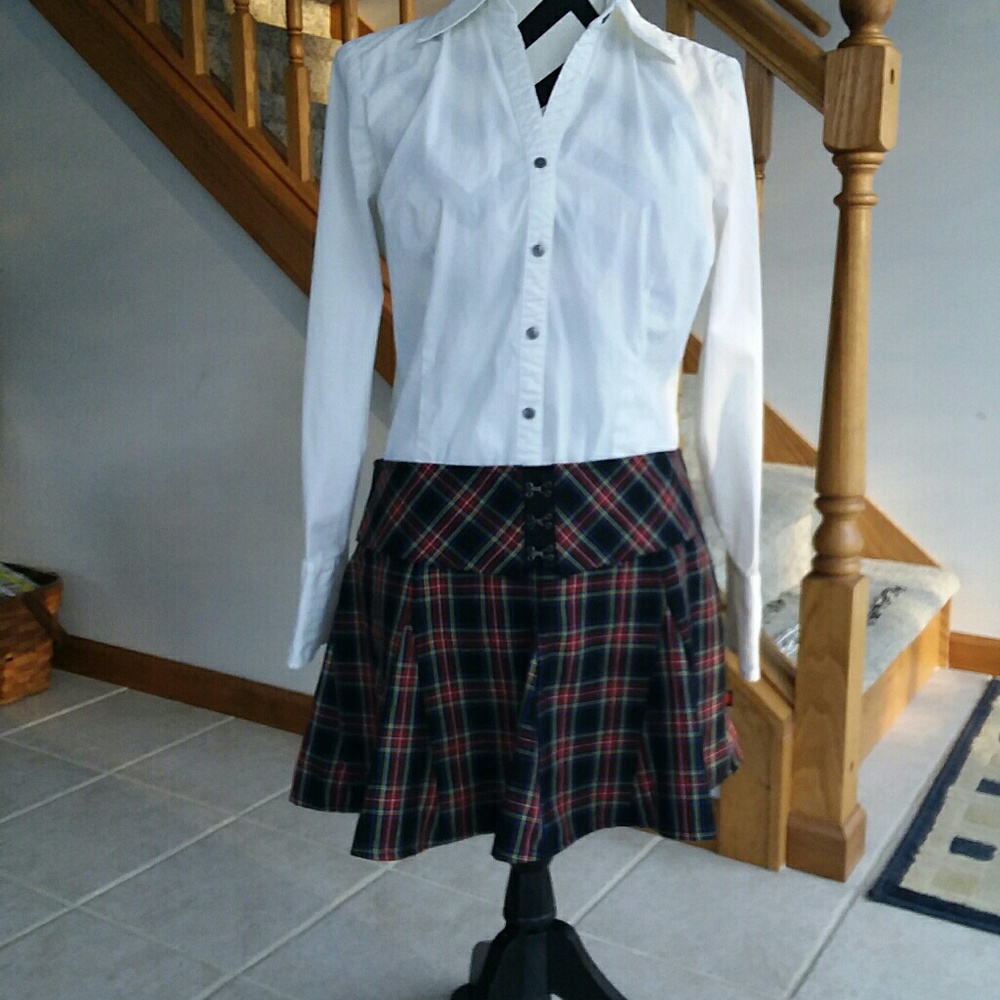 Plaid school girl mini